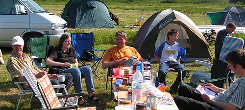 Frühstück auf dem Campingplatz in Haselünne