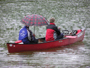 Regen auf dem Küchensee