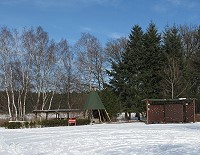Winter auf dem Campingplatz Ilmenaupark